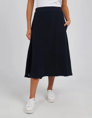 Ivy Fleece Skirt - Black