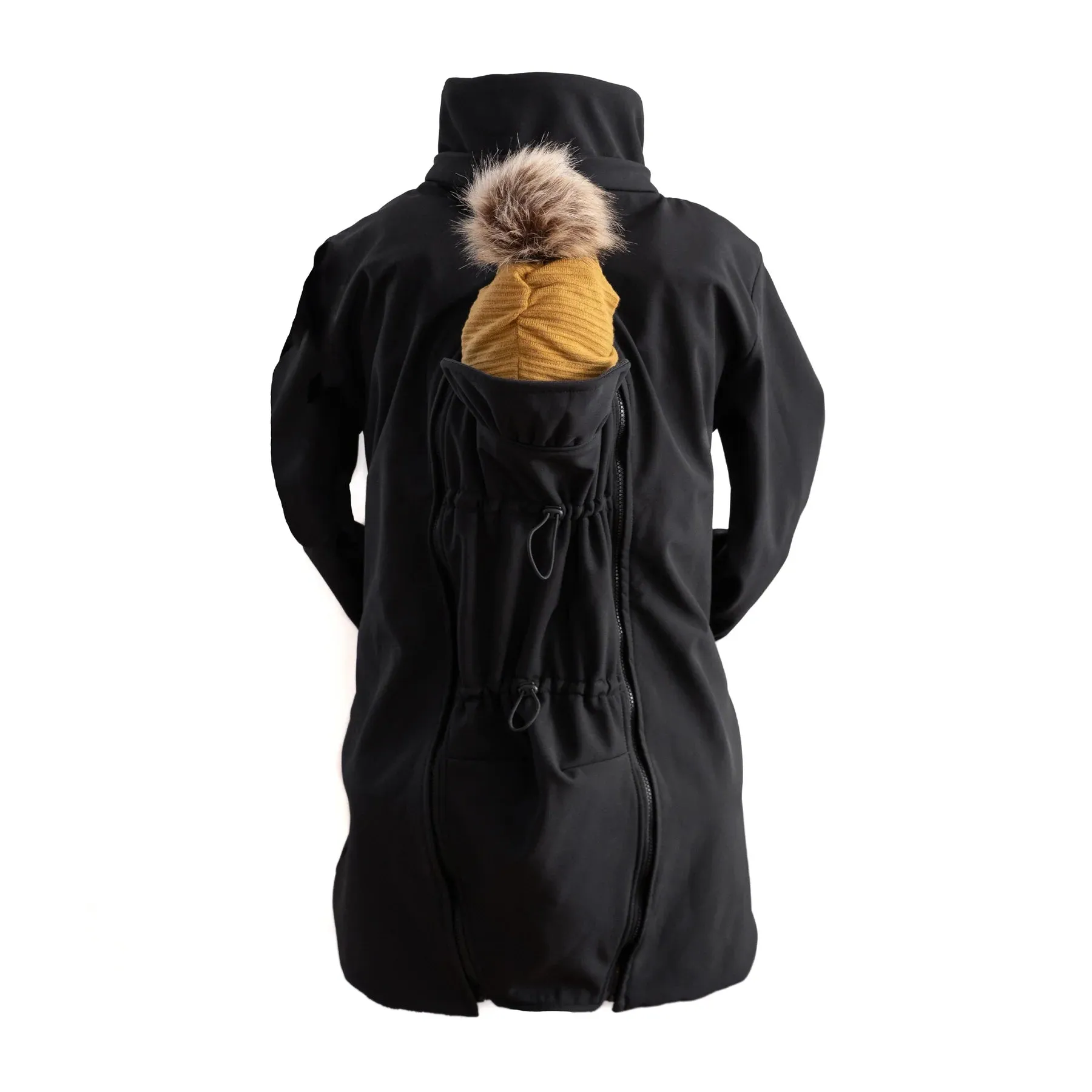 3-in-1 Winter, Fall & Spring Coat with Extension - Black - XS/S