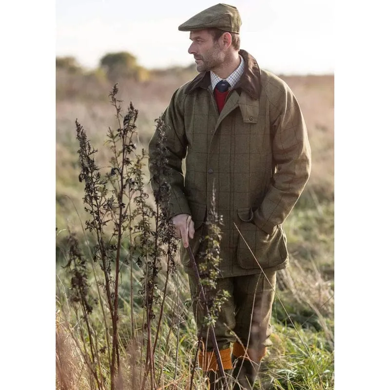 Alan Paine Rutland Mens Tweed Shooting Coat - Lichen