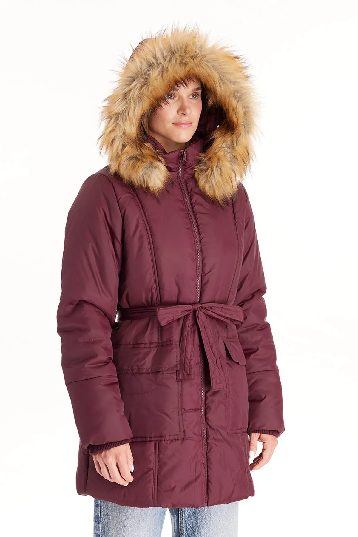 Belted Waterproof Winter Coat