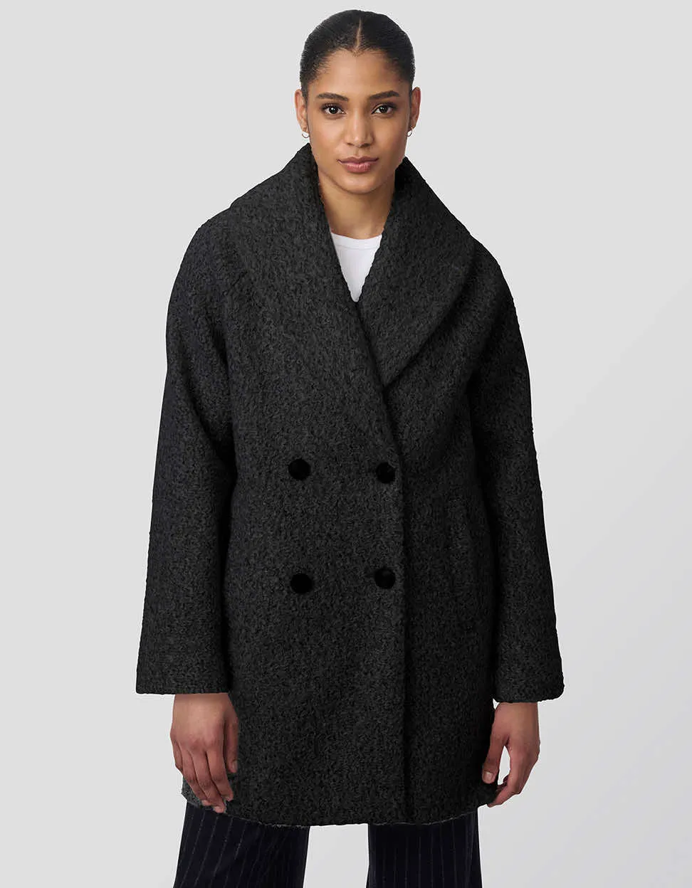 City Retreat Textured Bouclé Coat