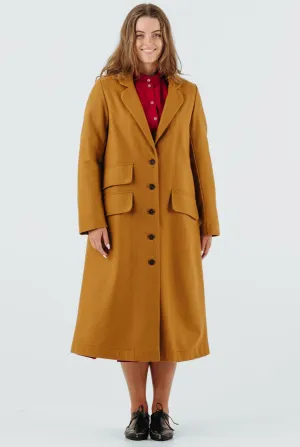 Claudia Coat, Wool, Warm Brown