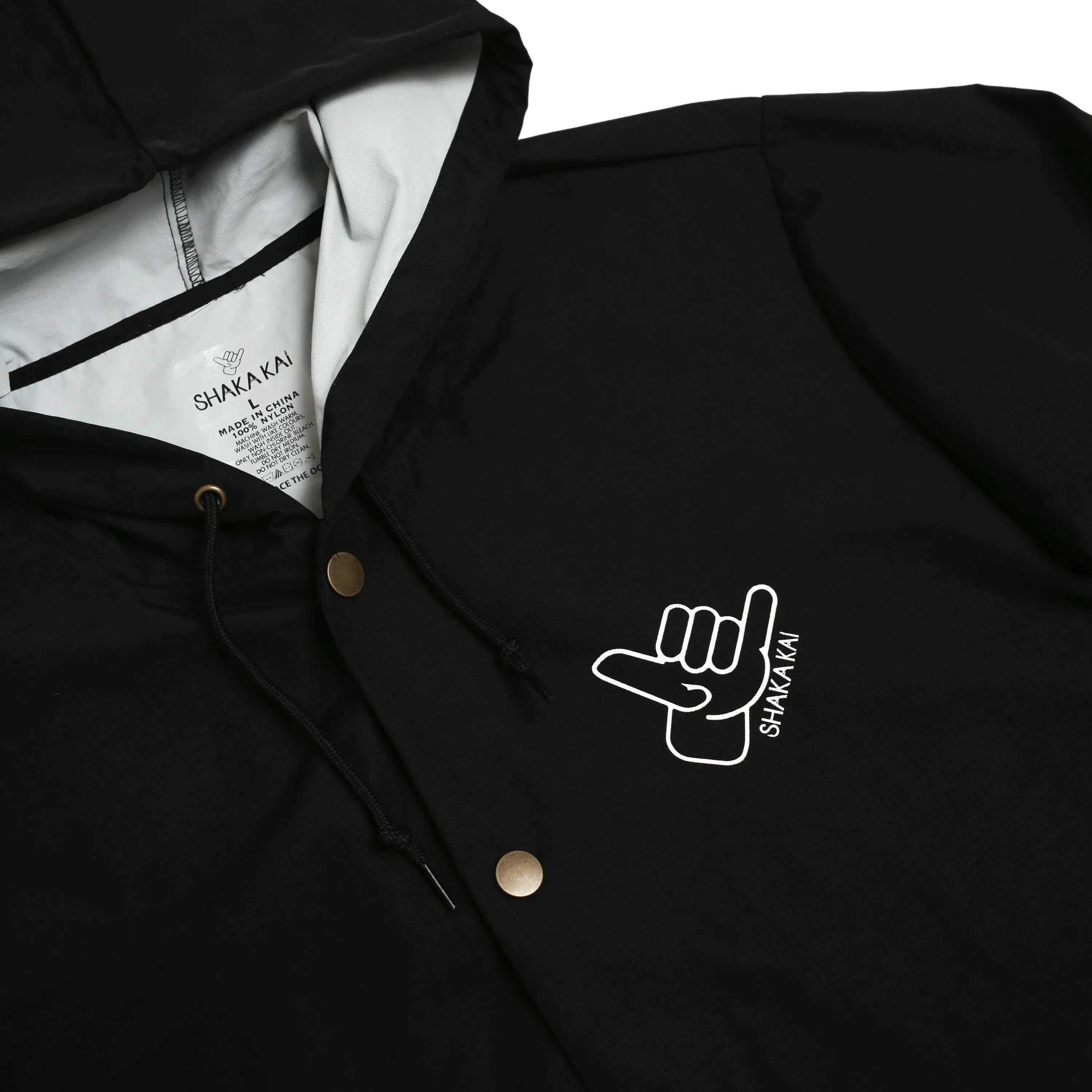 Davey Jones Hooded Button Down Rain Jacket