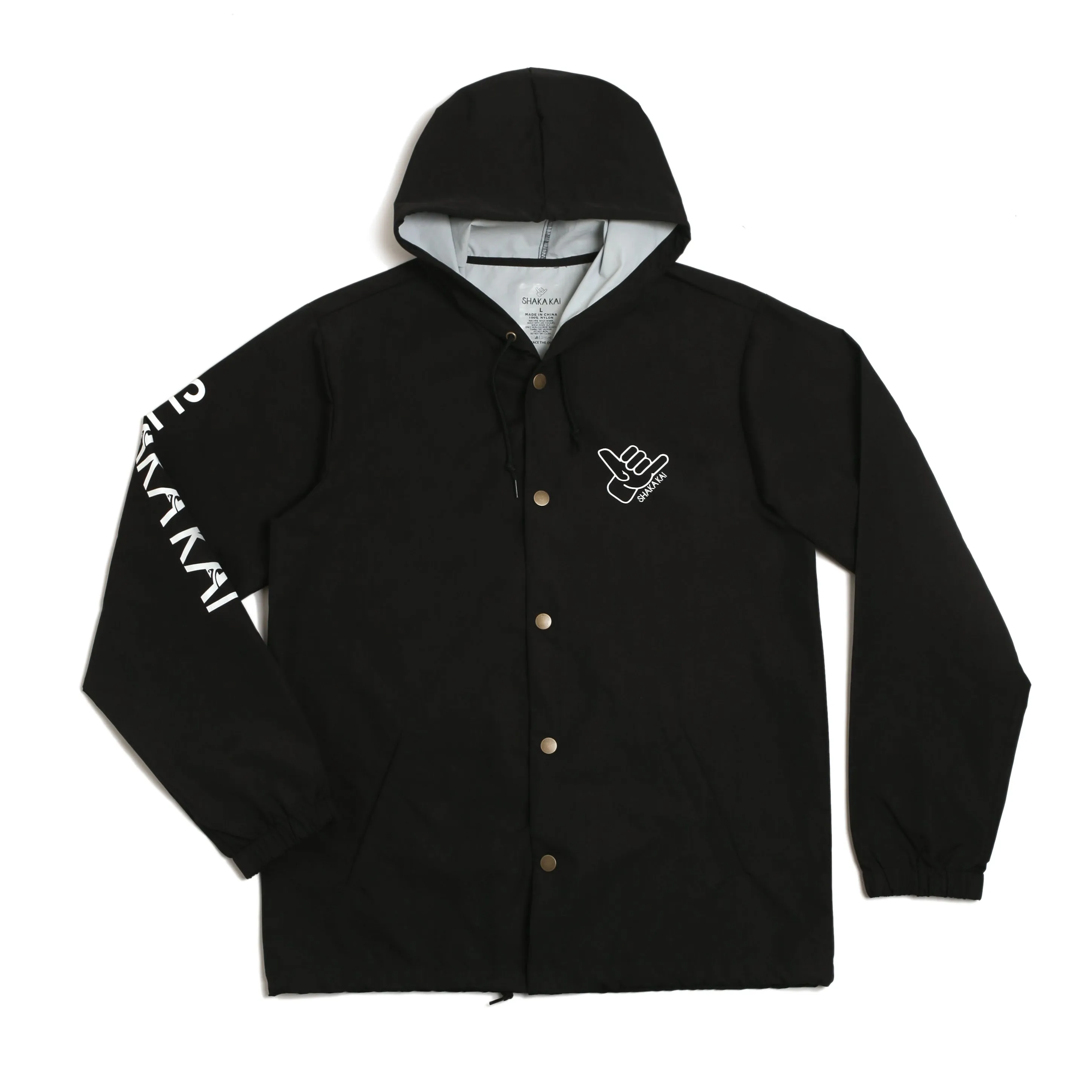 Davey Jones Hooded Button Down Rain Jacket