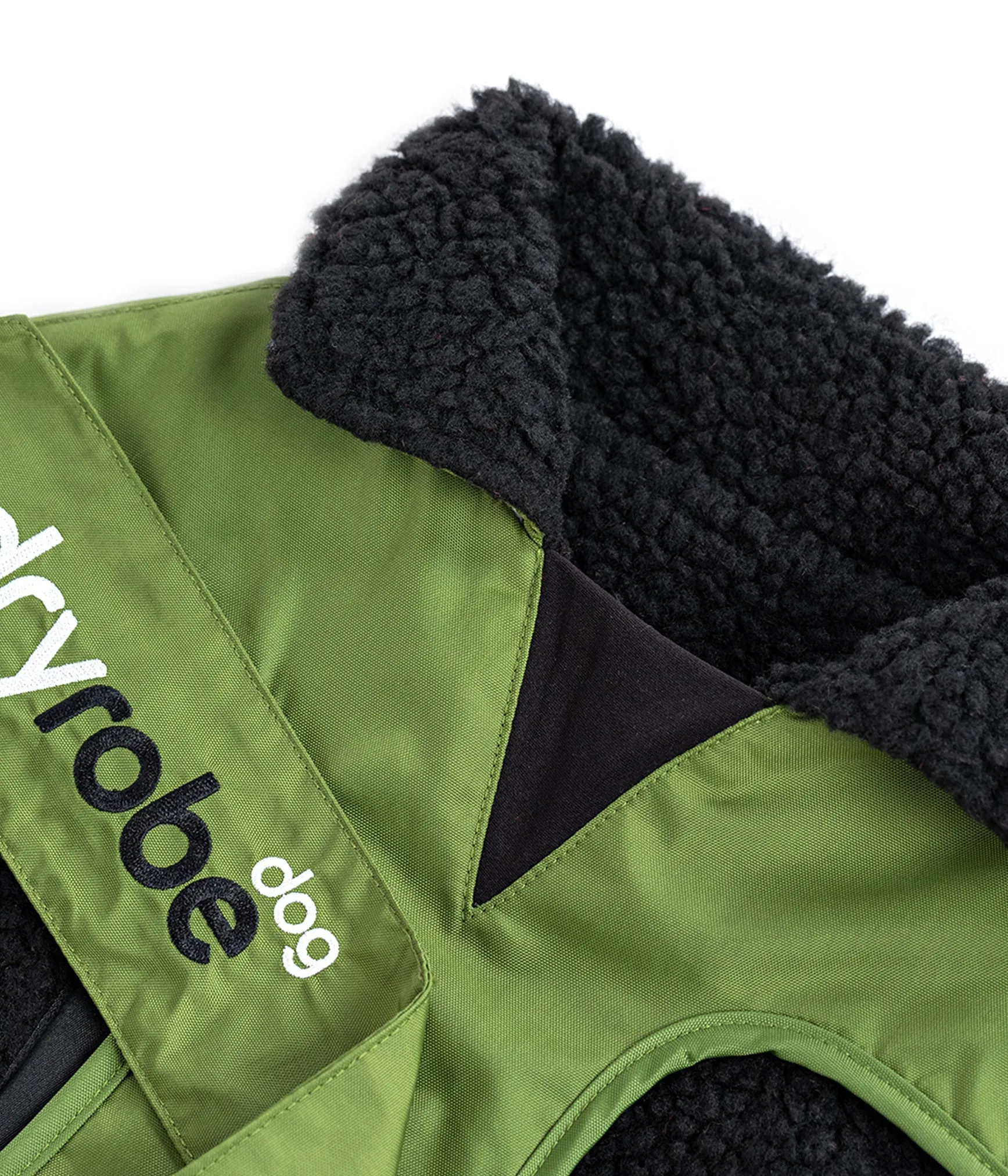 Dryrobe Dog Coat - Forest Green and Black