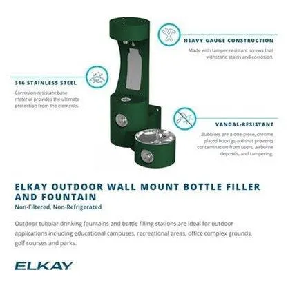 Elkay LK4408BF | Wall-mount Bottle Filling Station | Filterless, Non-refrigerated