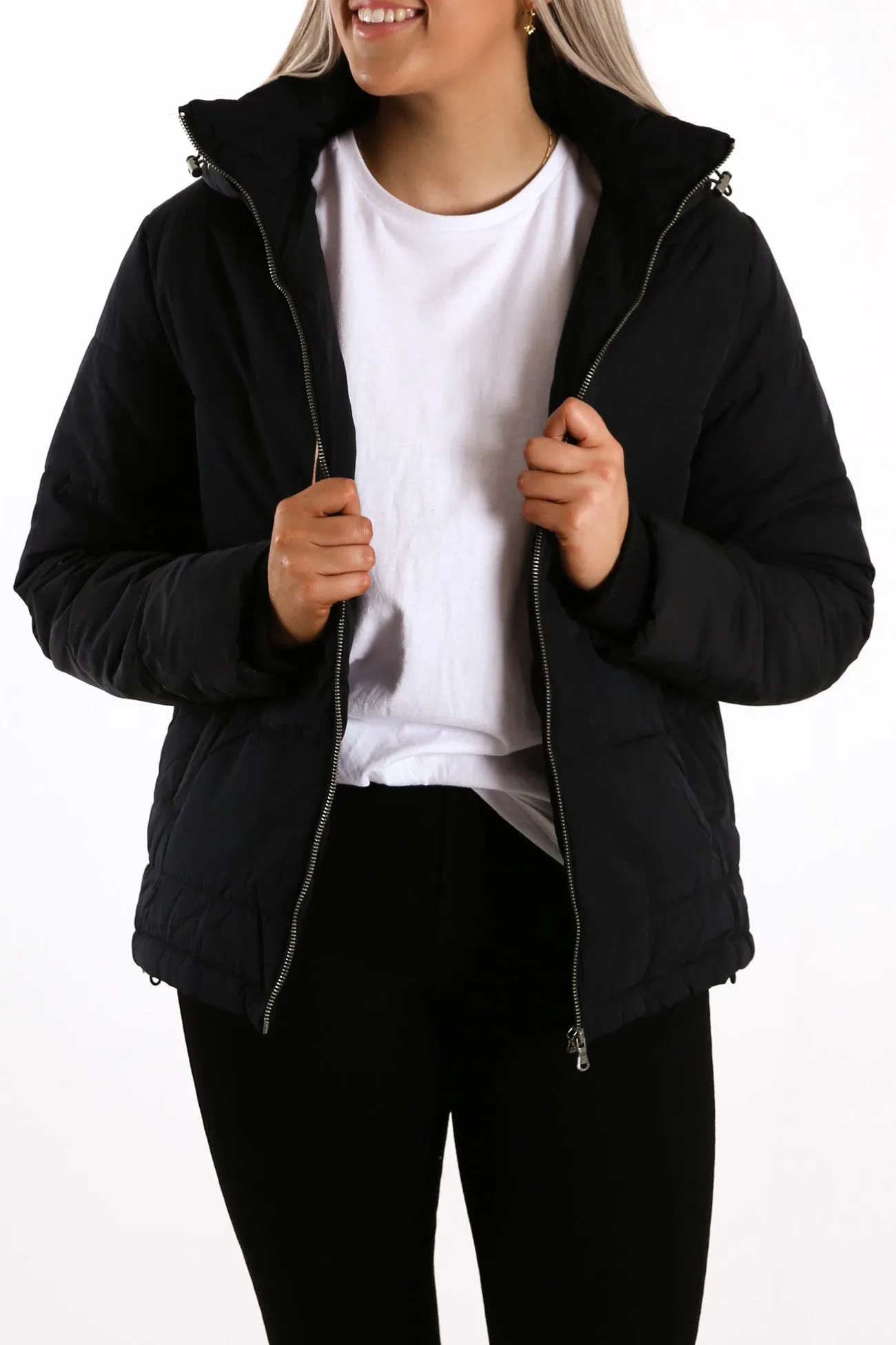 Essential Puffer Jacket Black