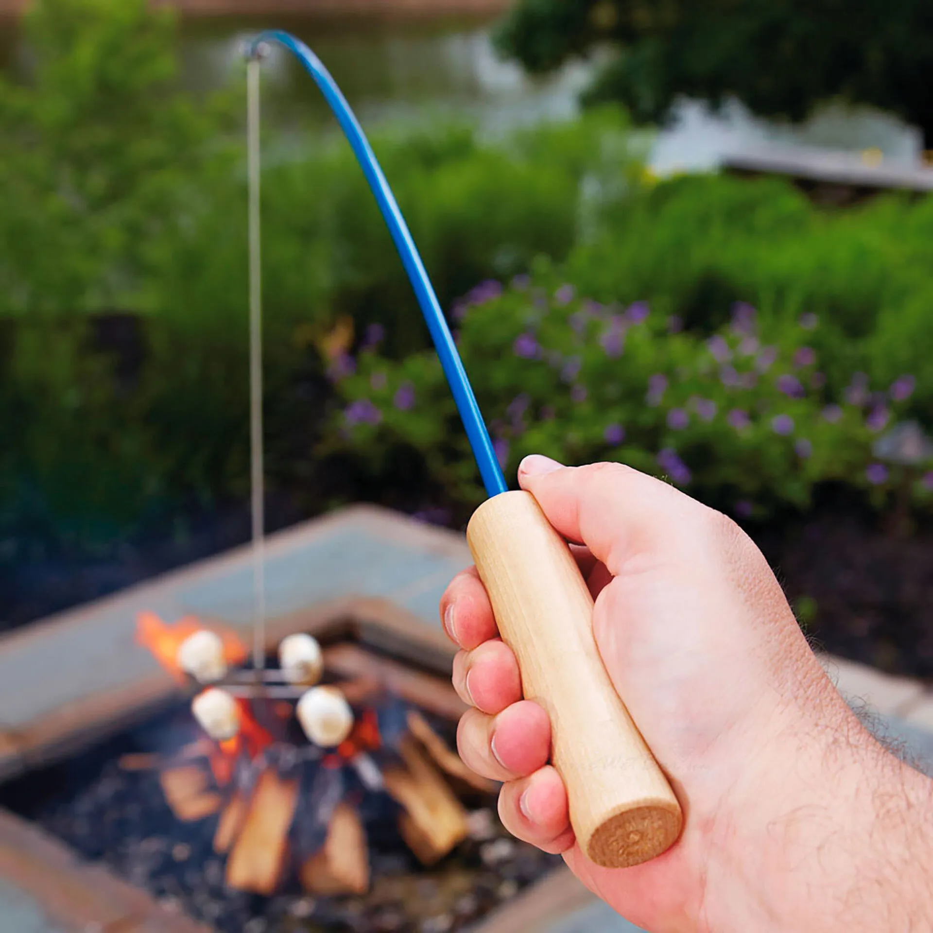 Fire Fishing Pole Campfire Roaster