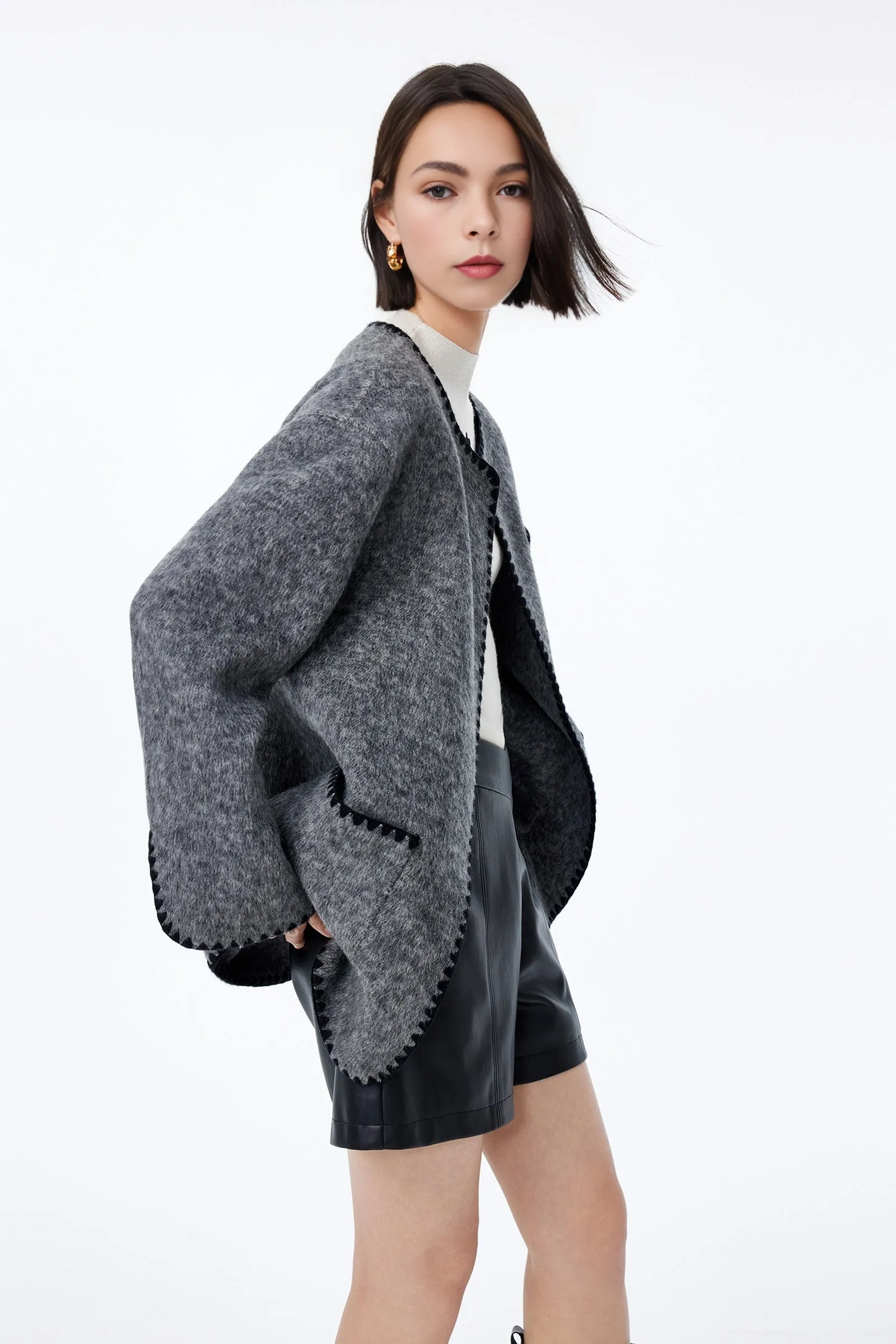 LILY Chanel-Inspired Buttonless Coat