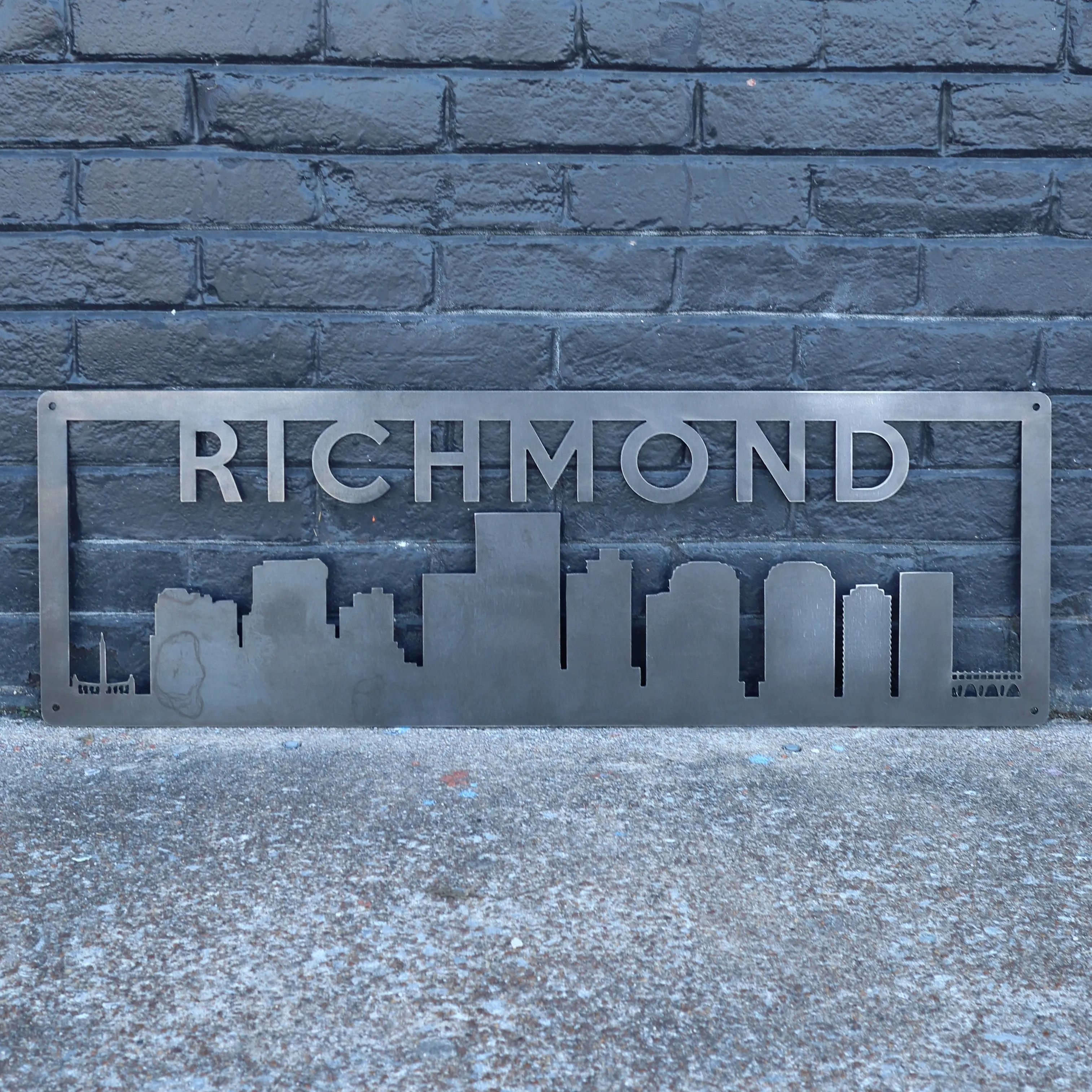 Metal Richmond Skyline Sign - Richmond, Virginia Wall Art