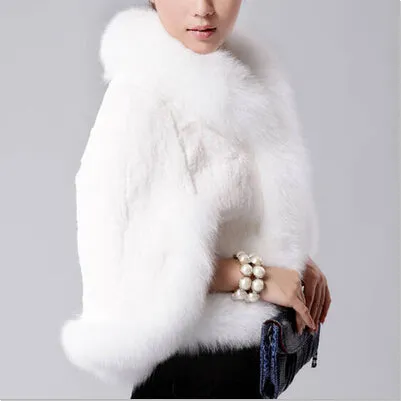 Mink Hair Rex Rabbit Hair Cape Jacket