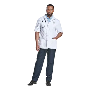 Multifunctional Short Sleeve Lab Coat