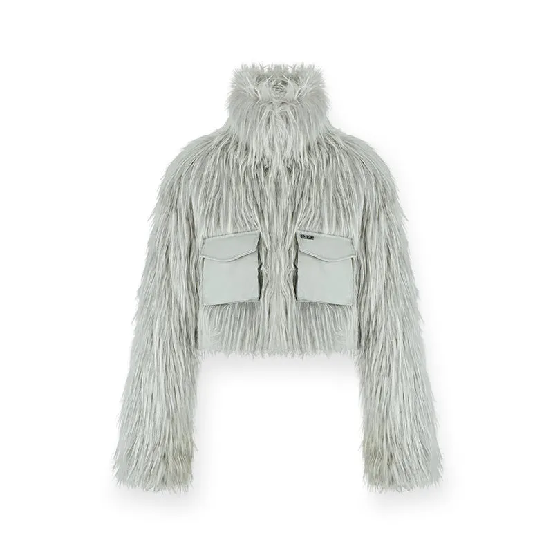 Nature Clique Everyday Fashion Eco-friendly Long Fur Coat