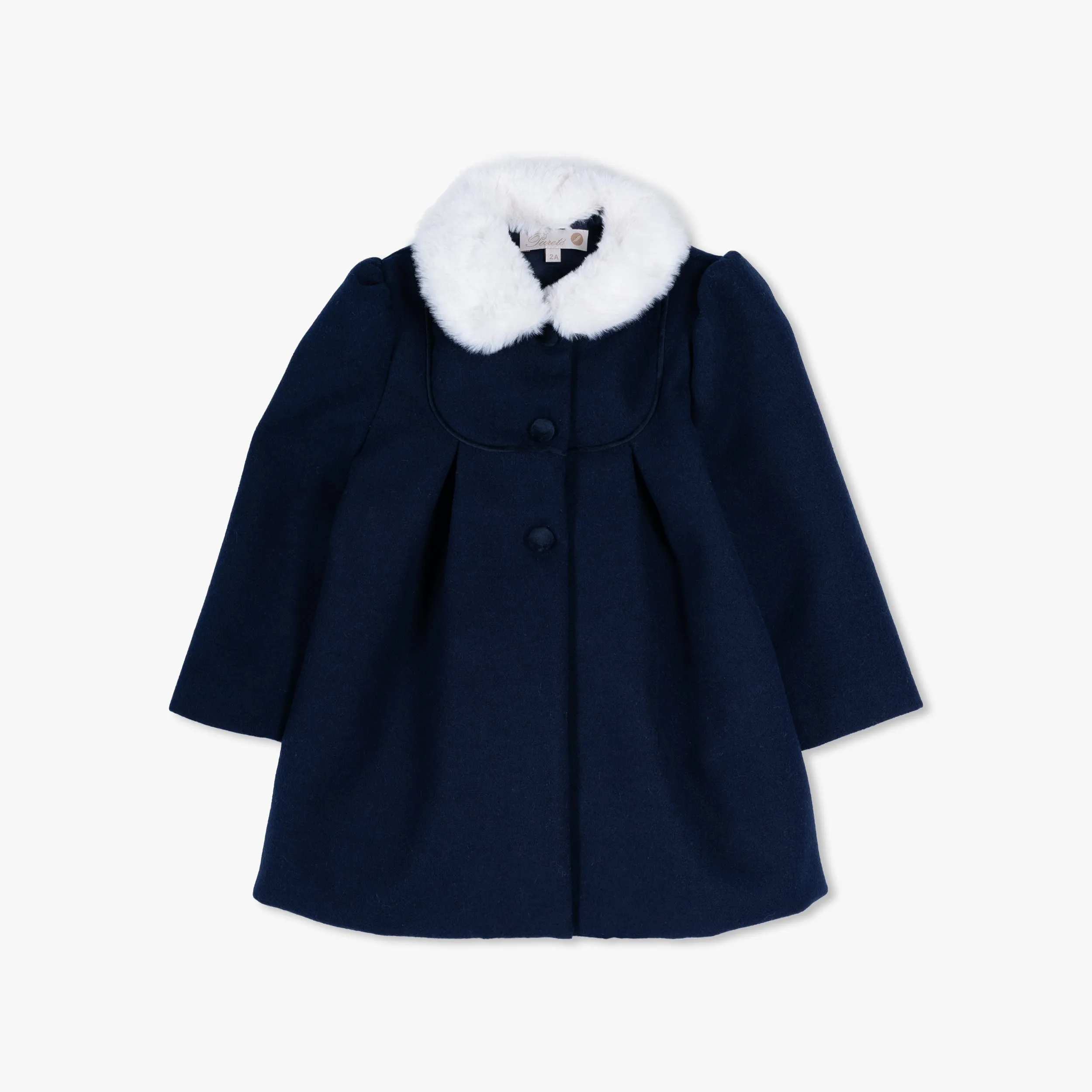 Navy Wool Coat