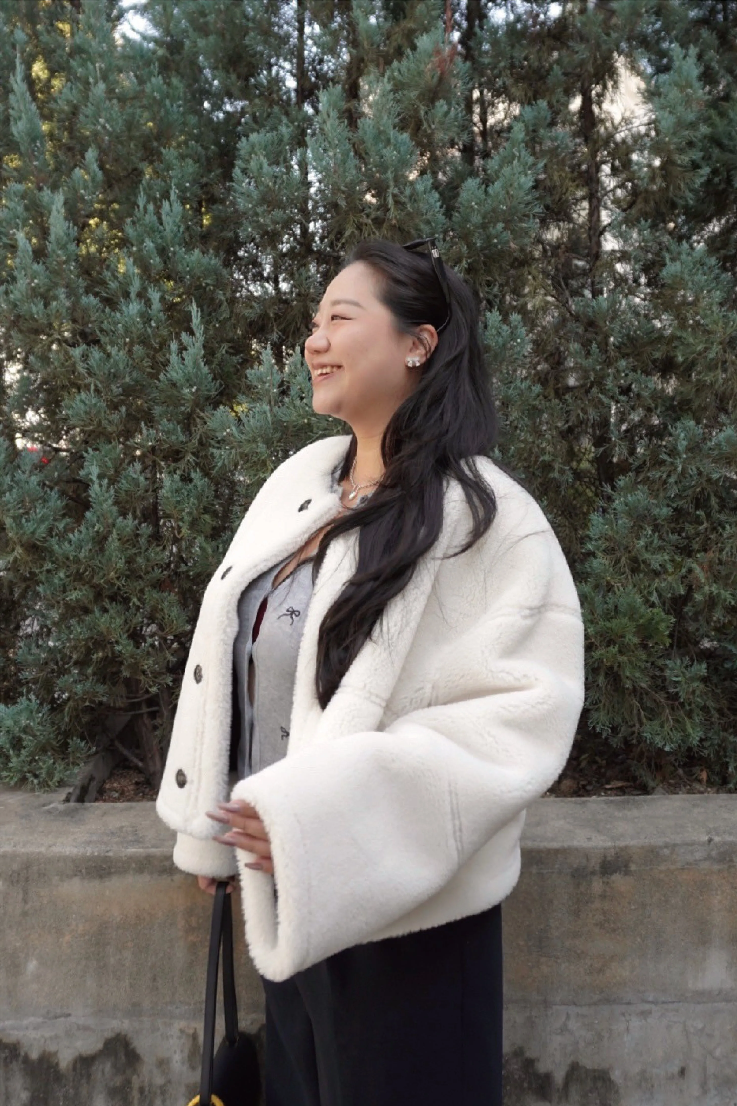 Niseko princess two ways shearling coat