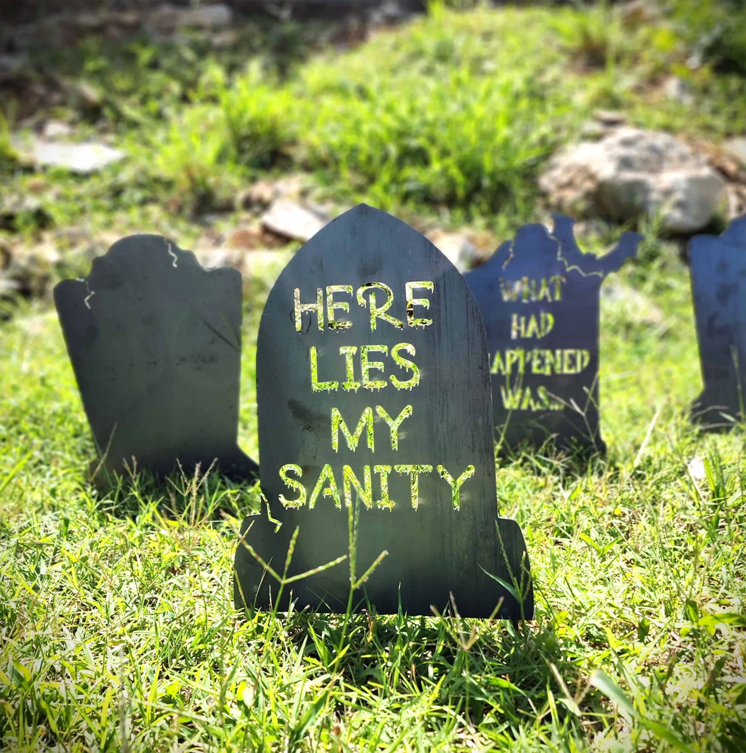 Personalized Spooky Tombstones - Halloween Decor- RIP - Funny Halloween - Spooky Season - Fall Decor