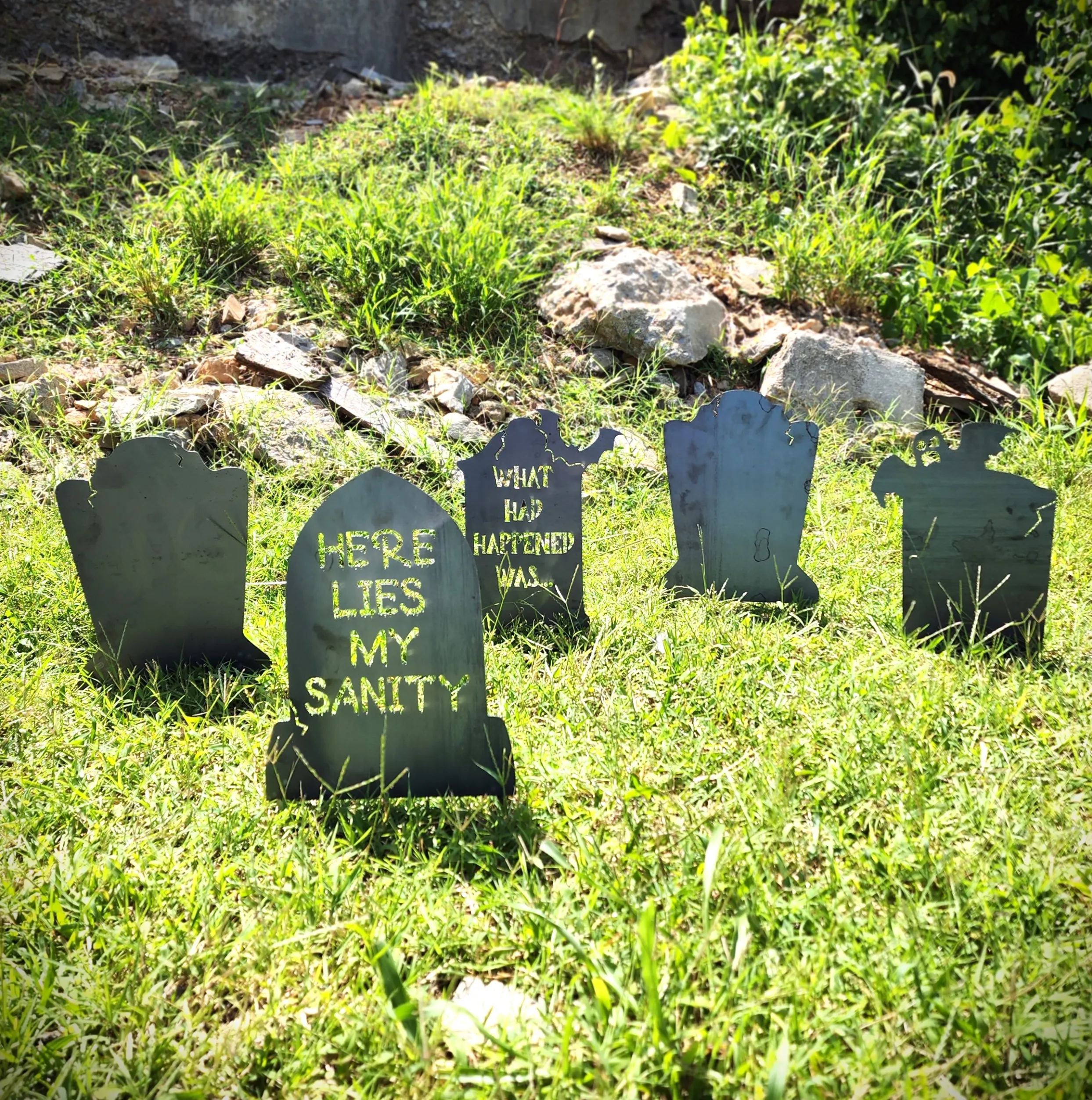 Personalized Spooky Tombstones - Halloween Decor- RIP - Funny Halloween - Spooky Season - Fall Decor