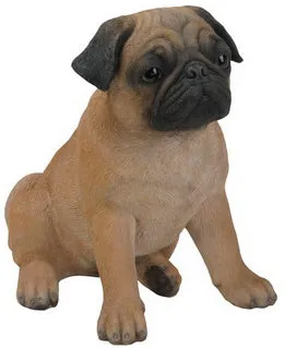 Pug Sitting Statue