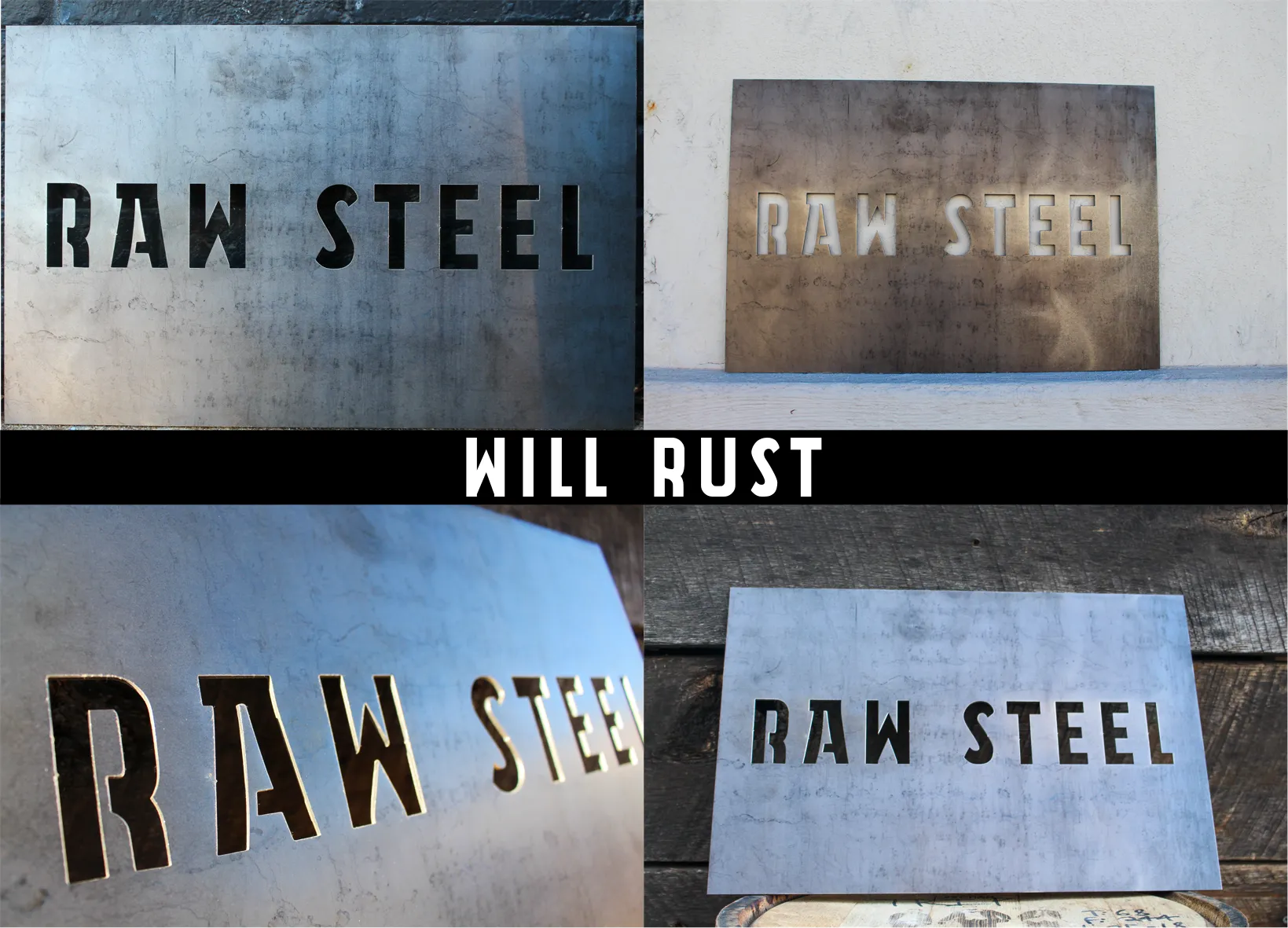 Raw Metal House Address Numbers - Individual Numbers for House or Business