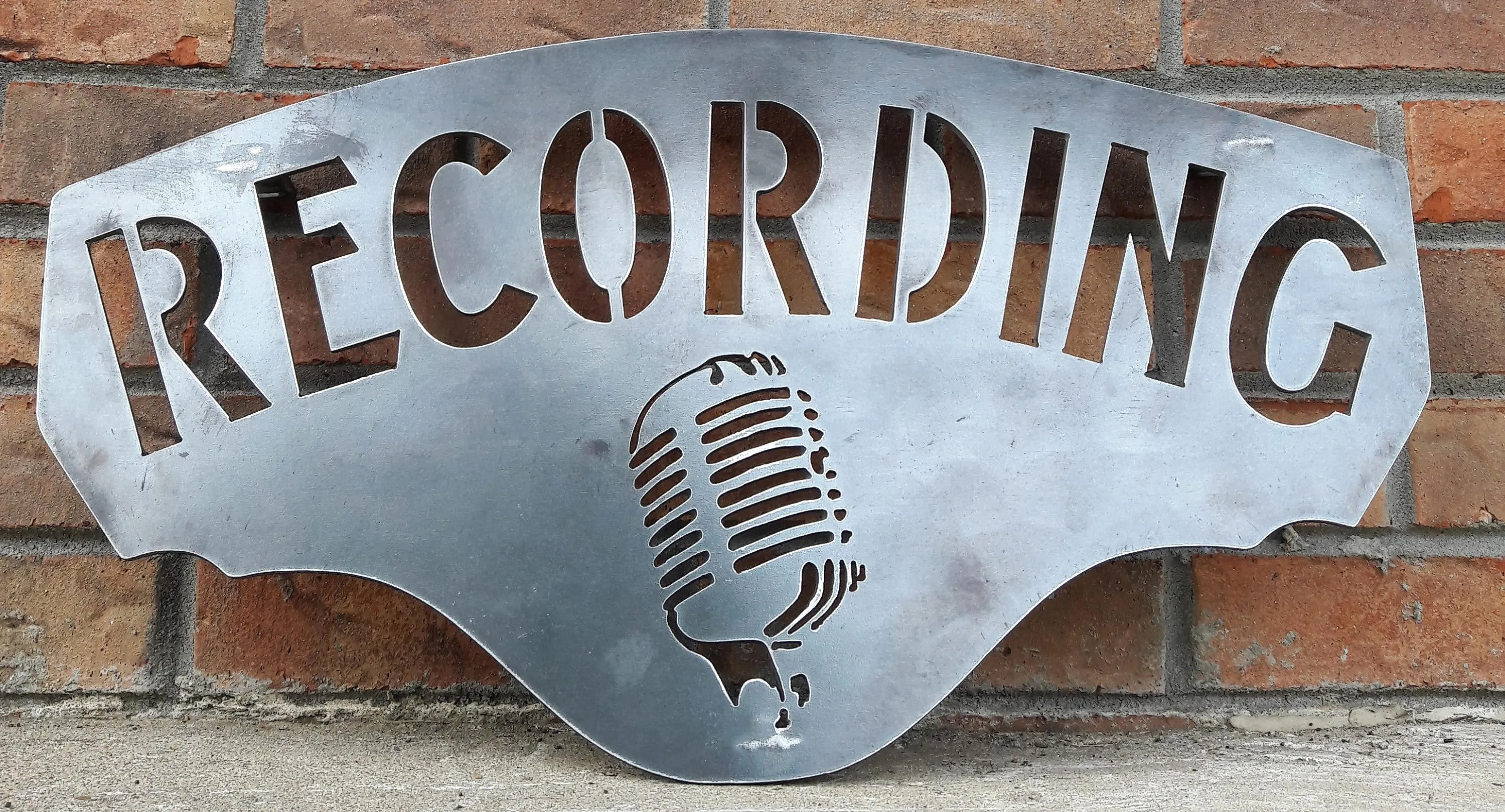 Recording Studio Metal Sign- Personalized Home Decor, Garage Sign, Man Cave Signs