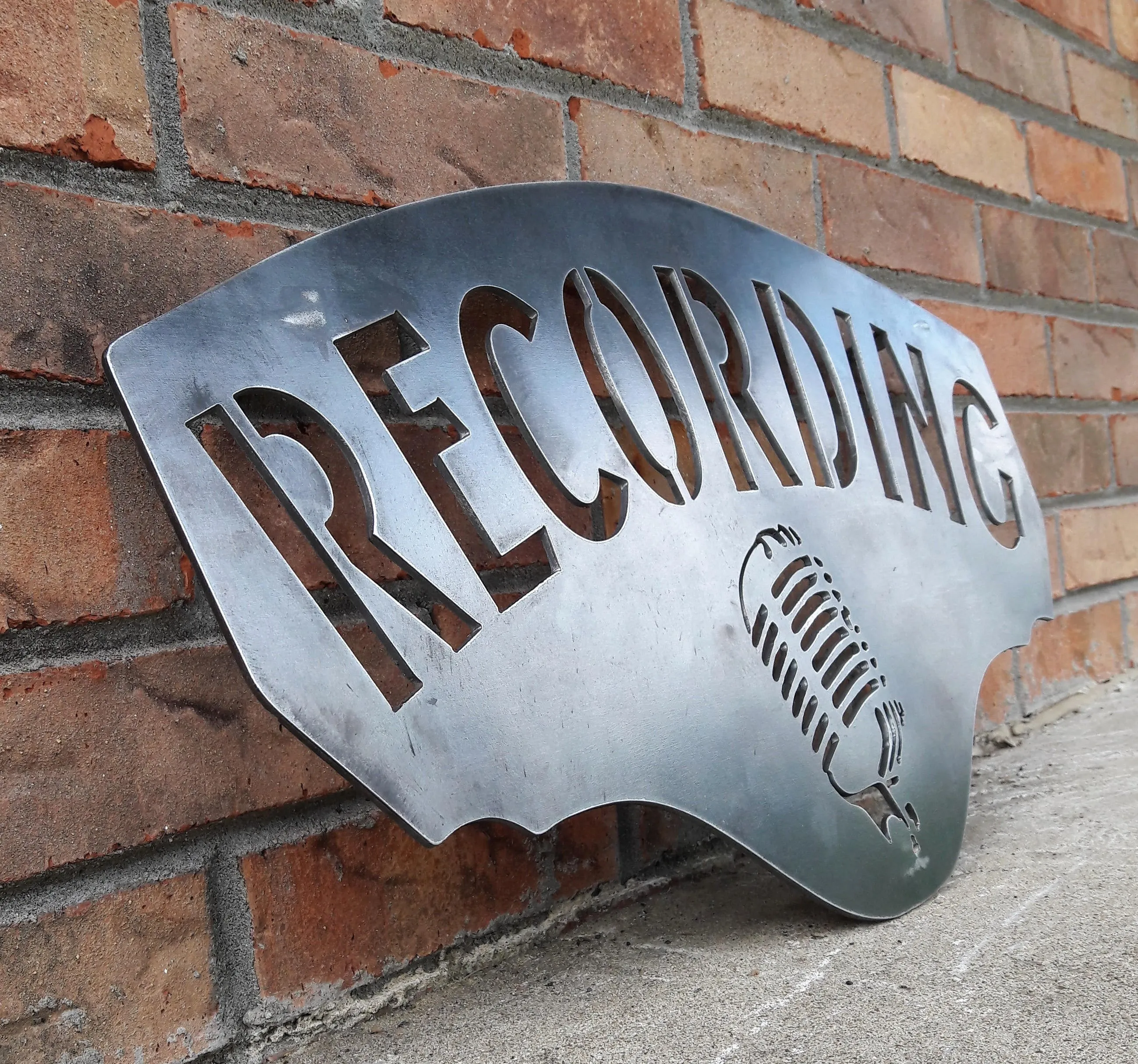 Recording Studio Metal Sign- Personalized Home Decor, Garage Sign, Man Cave Signs