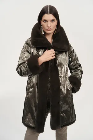 Reversible Faux Fur Coat by Joseph Ribkoff