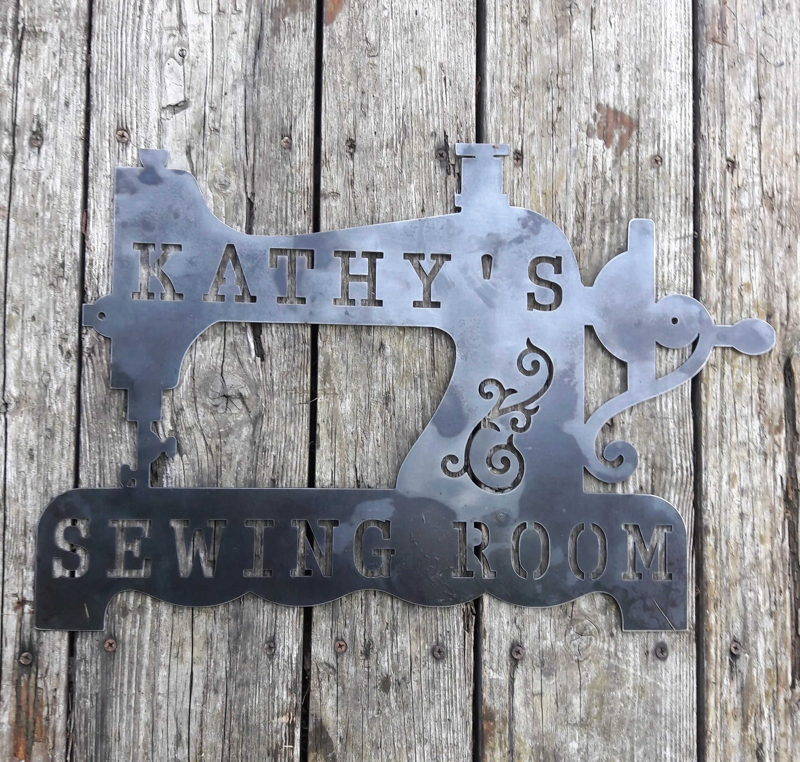 Sewing Room Sign - Personalized Home Decor, Personalized Metal Signs