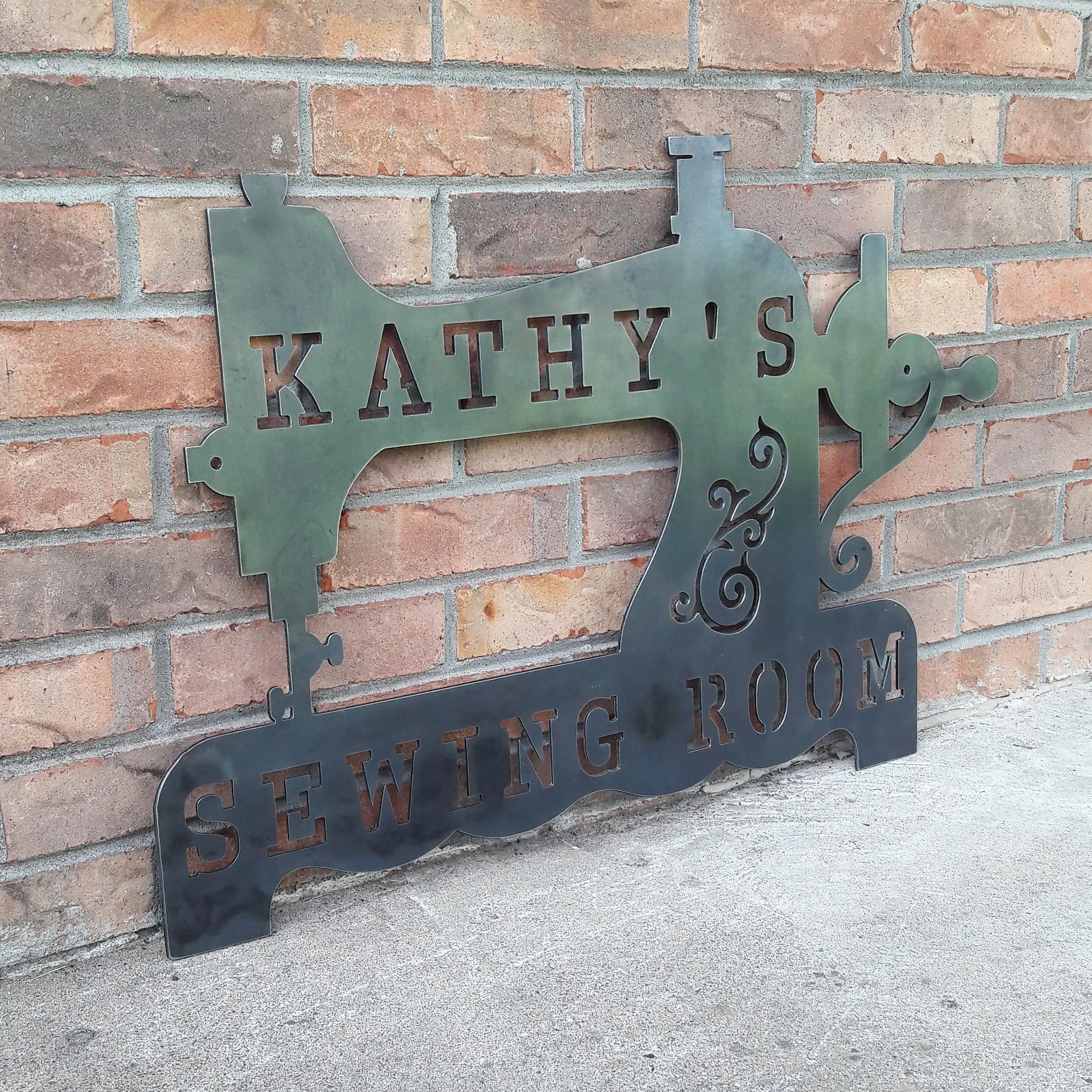 Sewing Room Sign - Personalized Home Decor, Personalized Metal Signs