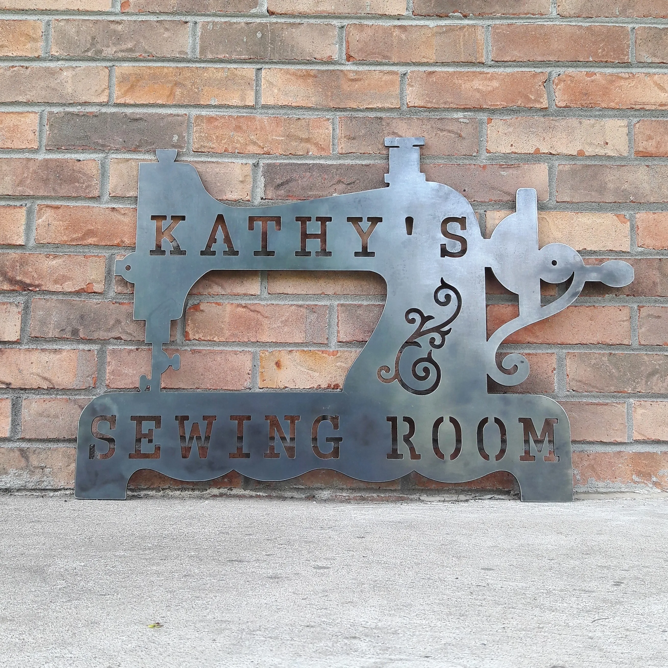 Sewing Room Sign - Personalized Home Decor, Personalized Metal Signs