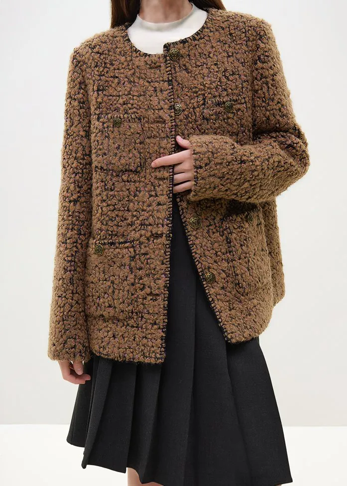 TEDDY WOOL SHORT COAT