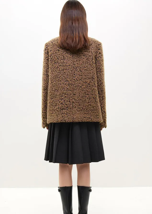 TEDDY WOOL SHORT COAT