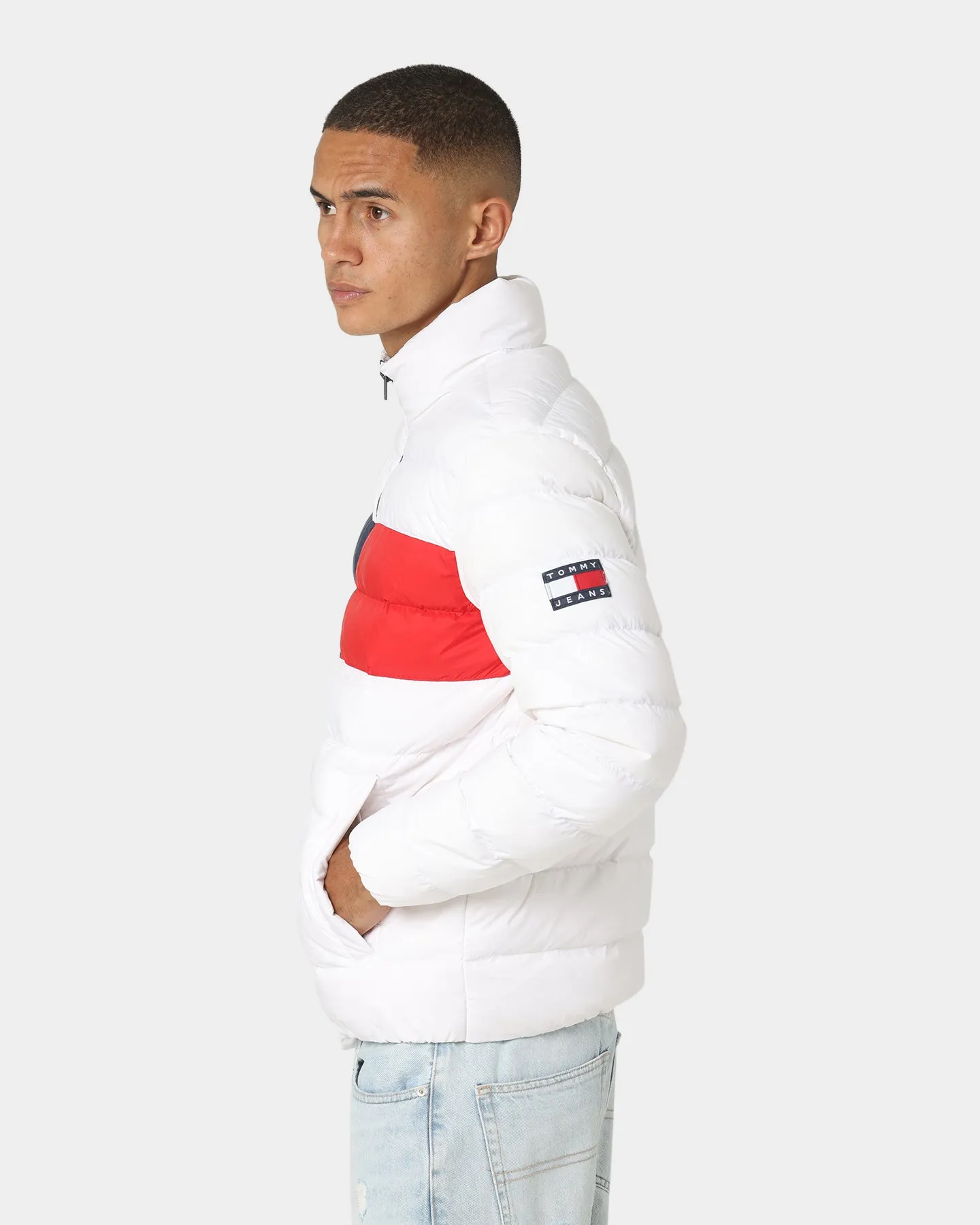 Tommy Jeans Essential Flag Down Jacket White