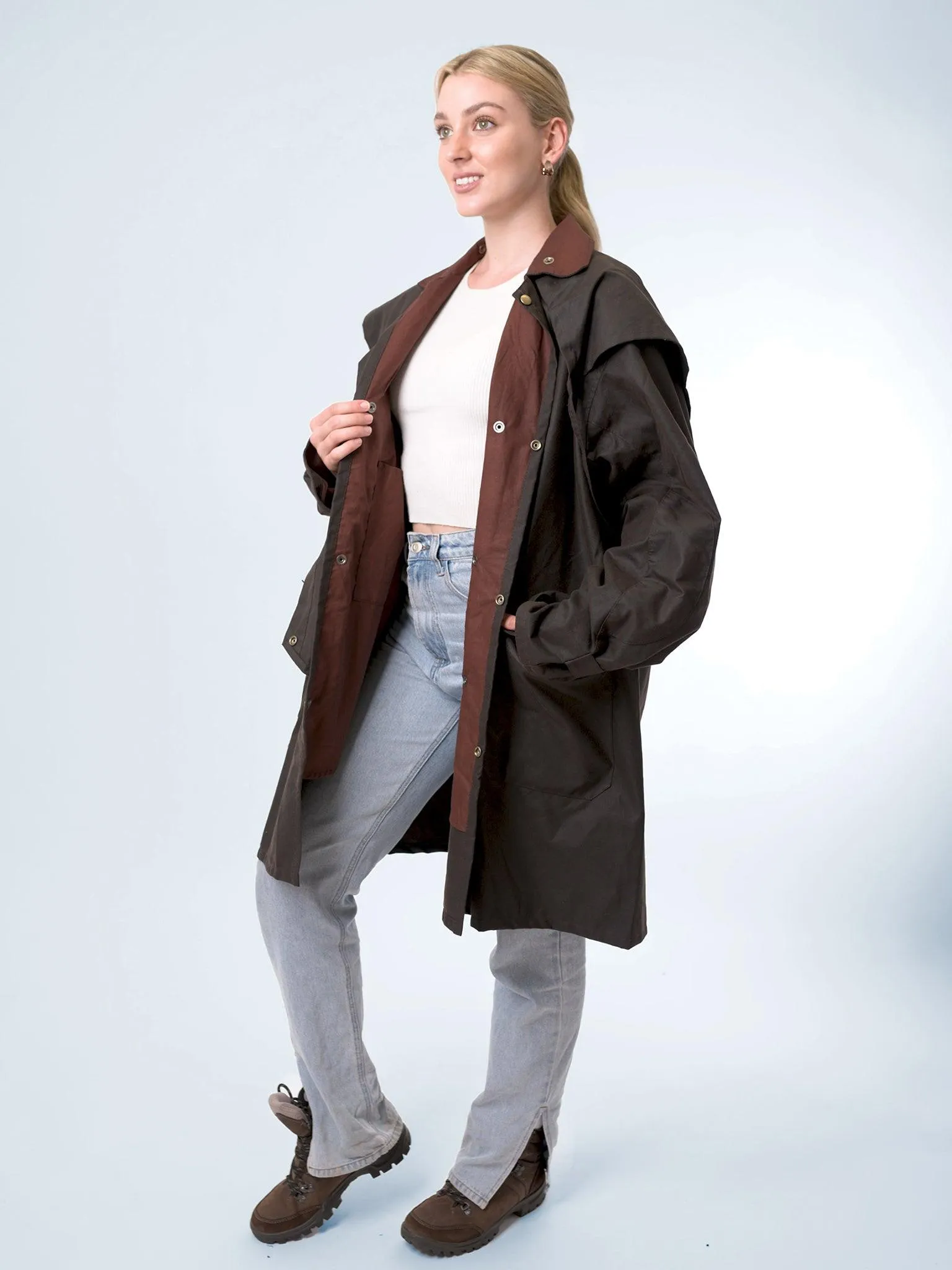 Unisex Oilskin Short Coat