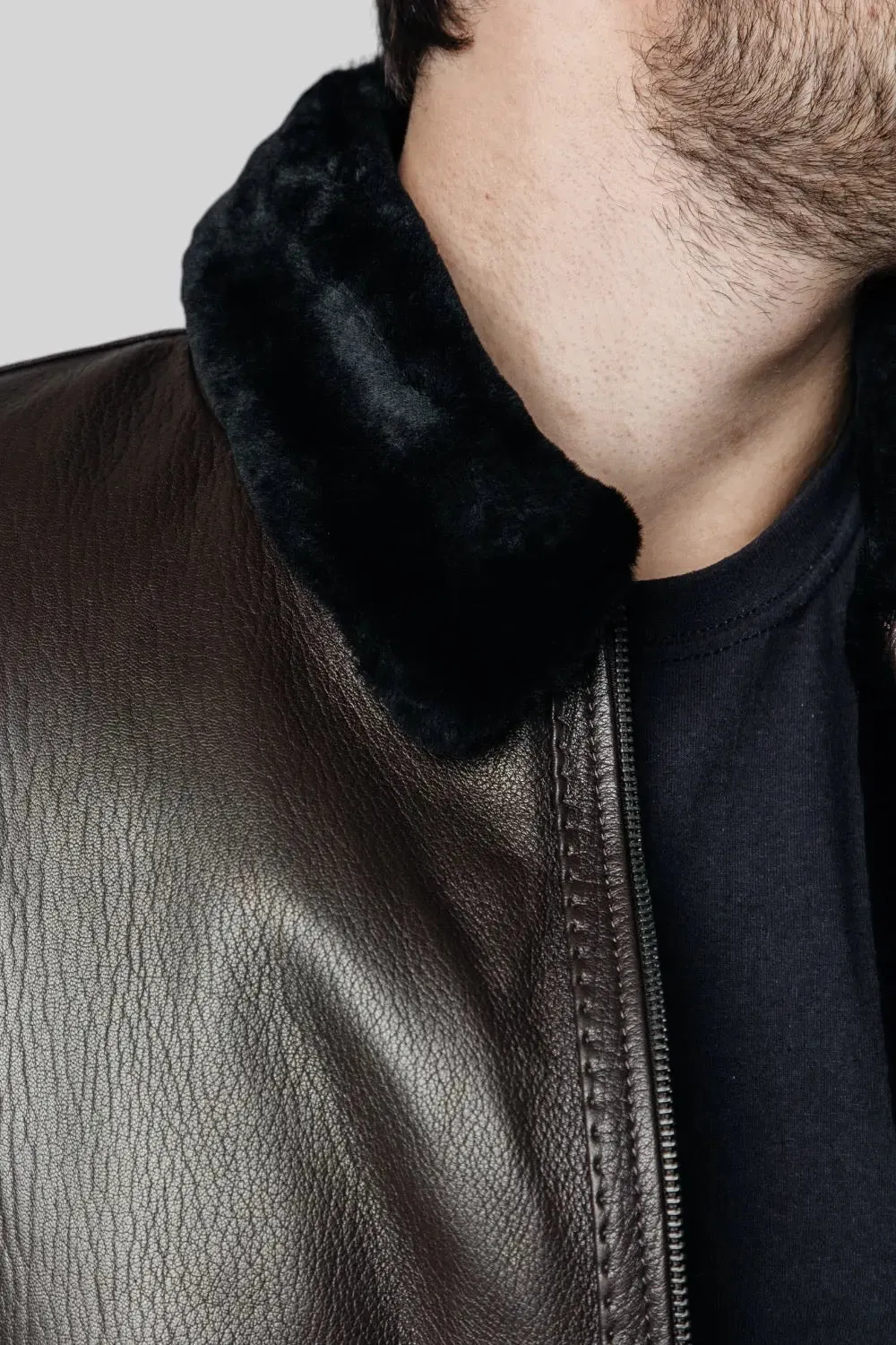 Vincent Sheepskin Leather Coat