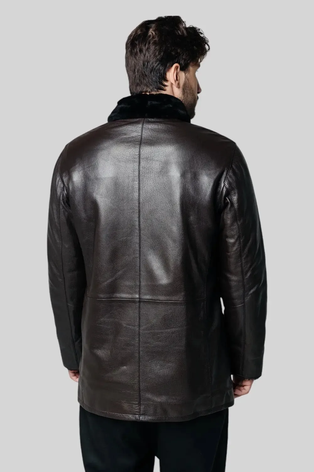 Vincent Sheepskin Leather Coat