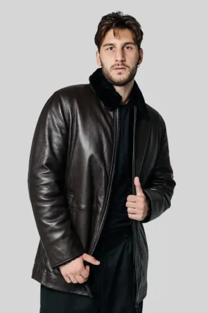 Vincent Sheepskin Leather Coat