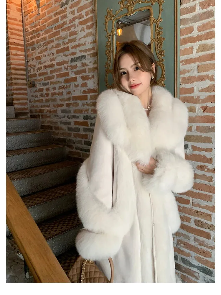 Women's Long Warm Faux Fur Coat